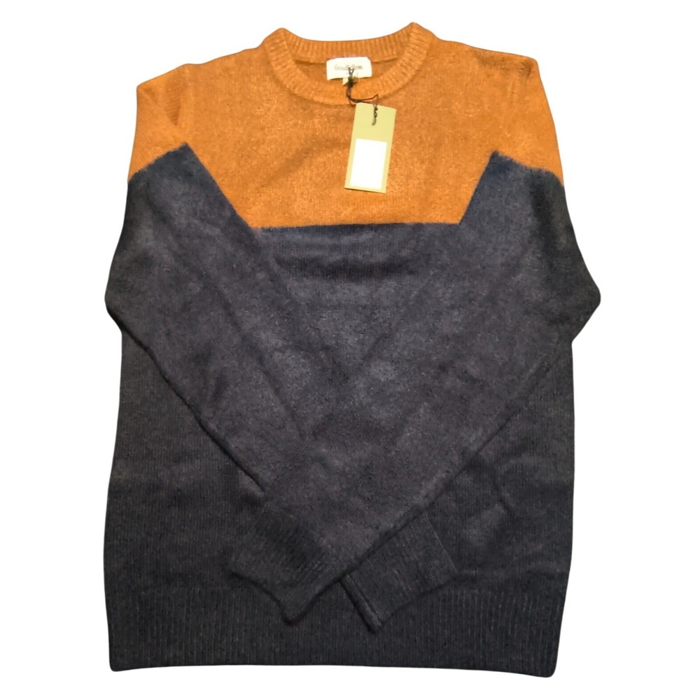 Goodfellow & Co Men's Sweater, Rust and Navy Blue, Size Small, NWT